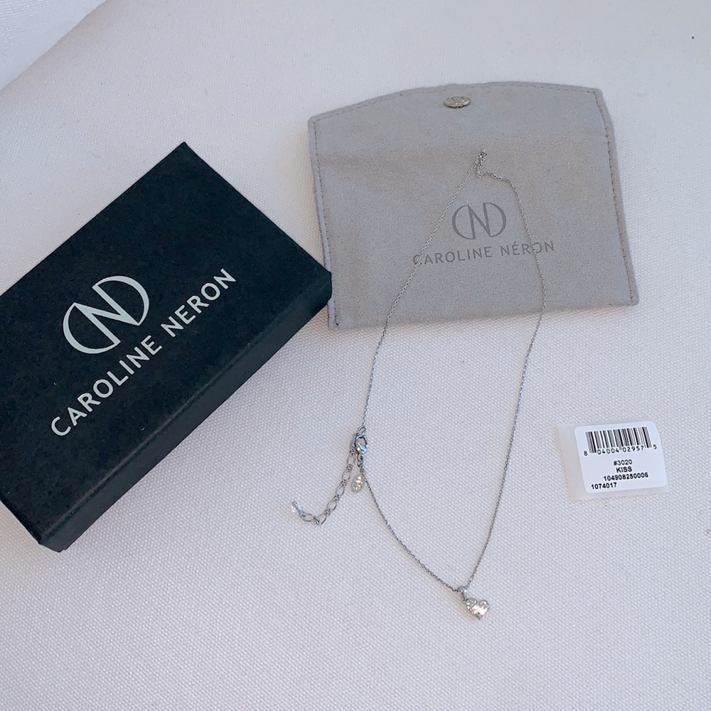 Caroline Neron necklace 14k white gold w/diamonds
